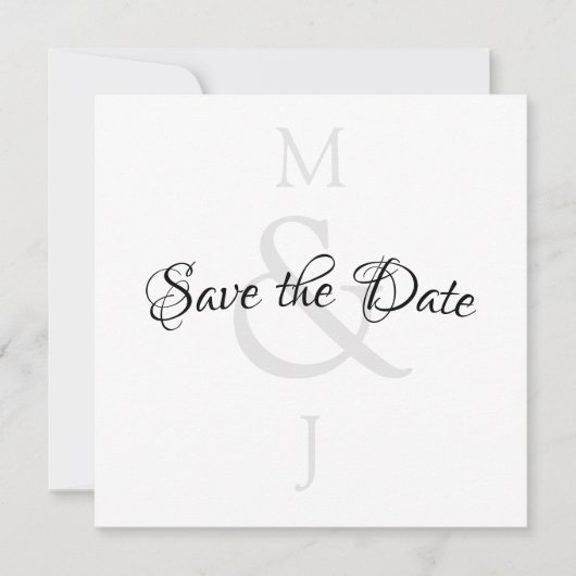 Stilvoll Minimalistisch Save the Date (Vorderseite)