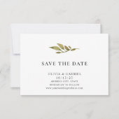 Stilvoll Minimalistische Elegante Typografie Geret Save The Date (Vorderseite)
