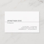 Stilvoll Minimalistische Moderne Berufliche Sleek Visitenkarte (Vorderseite)