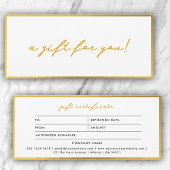 Stilvoll Minimalistisches Gold & White-Geschenkzer