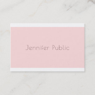 Stilvoll minimalistisches modernes Design Trendy P Visitenkarte