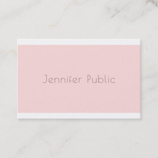 Stilvoll minimalistisches modernes Design Trendy P Visitenkarte (Vorderseite)