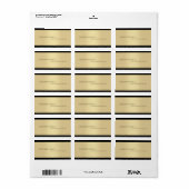 Stilvoll Minimalistisches Schlichtes Beruflich Mod Adressaufkleber (Vorne)