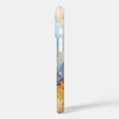 Stilvoll mit abstrakten Kristallen in blauen Farbt Case-Mate iPhone Hülle (Rückseite / Links)