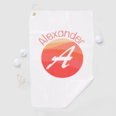 Stilvoll mit Monogramm Buchstabe Ein Golfhandtuch (Insitu)