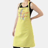 Stilvoll, Mit Monogramm, hellgelb Schürze (InSitu)