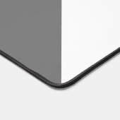 Stilvoll Mittelgrauer, weißer, schlanker Eckblock Schreibtischunterlage (Ecke)