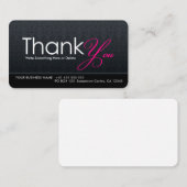 Stilvoll modern Danke Business Card Visitenkarte (Vorne/Hinten)
