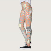 Stilvoll modern eklektisch Cantaloupe Orange Leggings (Links)