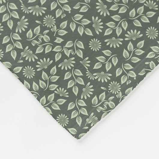 Stilvoll modern Elegant Merry Christmas Leaf Bett Fleecedecke (Ecke)