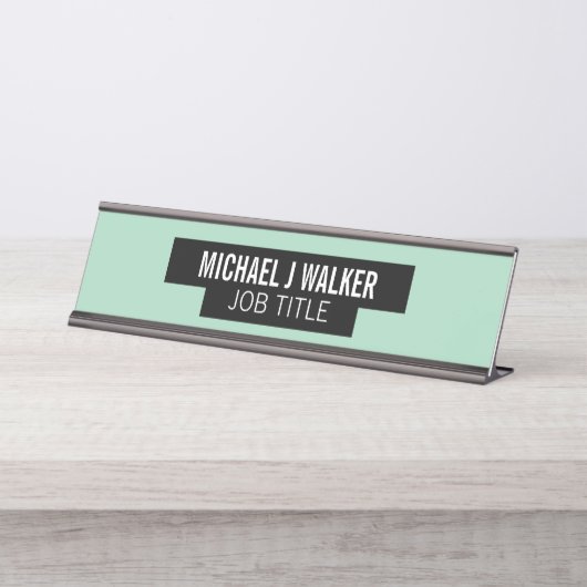 Stilvoll & modern - Jede Farbe - grenzt an Schreibtischnamensplakette (Vorderseite )