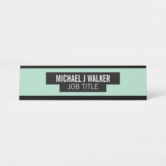 Stilvoll & modern - Jede Farbe - grenzt an Schreibtischnamensplakette (Vorderseite )