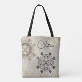 Stilvoll modern Mandala Personalisiert Tasche (Rückseite)