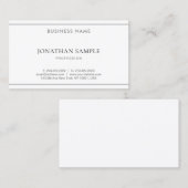 Stilvoll modern populär Einfach Schlicht Beruflich Visitenkarte (Vorne/Hinten)