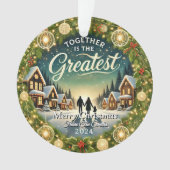 Stilvoll Modern Simple UniqueRetro VintageWeihnach Ornament (Vorderseite)