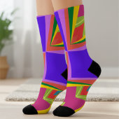 Stilvoll Moderne abstrakte Kunstästhetik Farben Socken