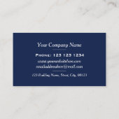 Stilvoll moderne dynamische Geometrie Visitenkarte (Rückseite)