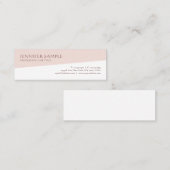 Stilvoll moderne, einfache Berufliche Vorlage Tren Mini Visitenkarte (Vorne/Hinten)