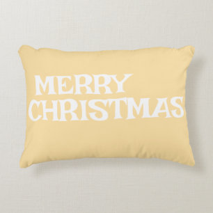 STILVOLL MODERNE ELEGANT FROHE WEIHNACHTEN BEIGE F DEKOKISSEN