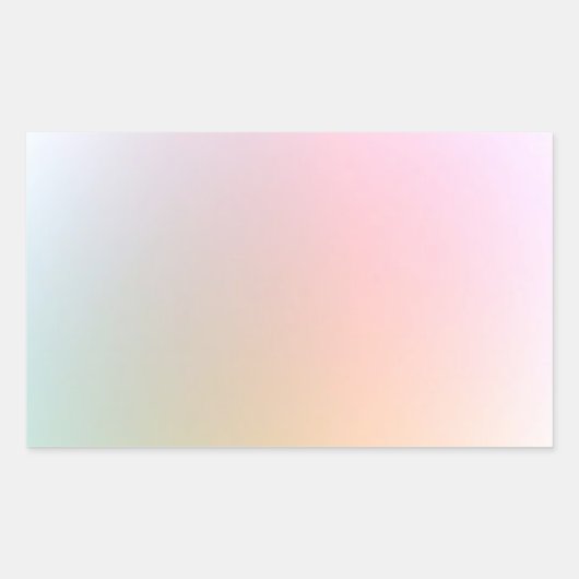 Stilvoll moderne Farbenfrohe Blank Template Trendy Rechteckiger Aufkleber (Vorderseite)