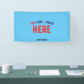 STILVOLL MODERNE KUSTOM SWAG SKY BLAUE VERIFIKATIO BANNER (Messe)