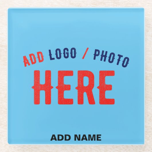 STILVOLL MODERNE KUSTOM SWAG SKY BLAUE VERIFIKATIO GLASUNTERSETZER (Vorderseite)