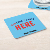 STILVOLL MODERNE KUSTOM SWAG SKY BLAUE VERIFIKATIO RECHTECKIGER PAPPUNTERSETZER (angewinkelt)