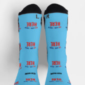 STILVOLL MODERNE KUSTOM SWAG SKY BLAUE VERIFIKATIO SOCKEN (Oben)