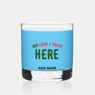 STILVOLL MODERNE KUSTOM SWAG SKY BLAUE VERIFIKATIO WHISKYGLAS