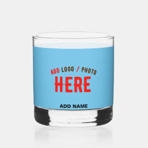 STILVOLL MODERNE KUSTOM SWAG SKY BLAUE VERIFIKATIO WHISKYGLAS