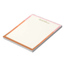 Stilvoll moderne, rosa orange Grenze Personalisier