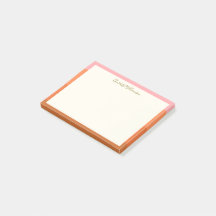 Stilvoll moderne, rosa orange Grenze Personalisier