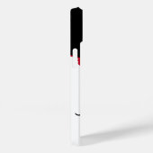 Stilvoll Moderne Schwarz-weiße Rote Schmetterlinge Case-Mate iPhone Hülle (Rückseite / Rechts)