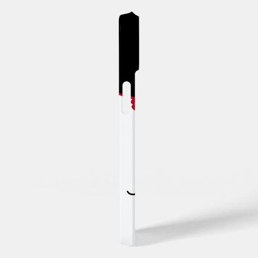 Stilvoll Moderne Schwarz-weiße Rote Schmetterlinge Case-Mate iPhone Hülle (Rückseite / Rechts)