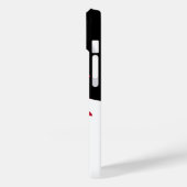 Stilvoll Moderne Schwarz-weiße Rote Schmetterlinge Case-Mate iPhone Hülle (Rückseite / Links)