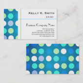 Stilvoll moderne, trendige, große blaue, grüne Pol Visitenkarte (Vorne/Hinten)