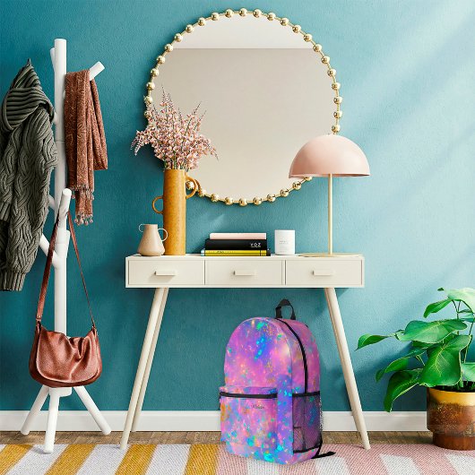 Stilvoll moderner Abstrakter Name des Goldenen Feu Bedruckter Rucksack