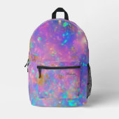 Stilvoll moderner Abstrakter Name des Goldenen Feu Bedruckter Rucksack (Vorderseite)