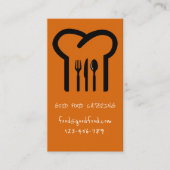 Stilvoll moderner angesagter Catering Feinschmecke Visitenkarte (Vorderseite)