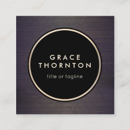 Stilvoll moderner Beruflicher Holzdesigner Quadratische Visitenkarte