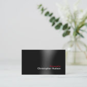 Stilvoll moderner Black Gray Red Fotografy Artist Visitenkarte (Stehend Vorderseite)