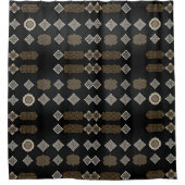 Stilvoll moderner Boho Duschvorhang (Vorderseite)