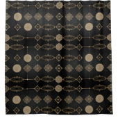 Stilvoll moderner Boho Duschvorhang Stil 2 (Vorderseite)