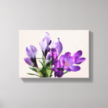 Stilvoll moderner boho lila Crocus Blume Glasur