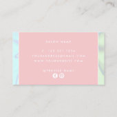 Stilvoll moderner, eleganter Holograf Visitenkarte (Rückseite)