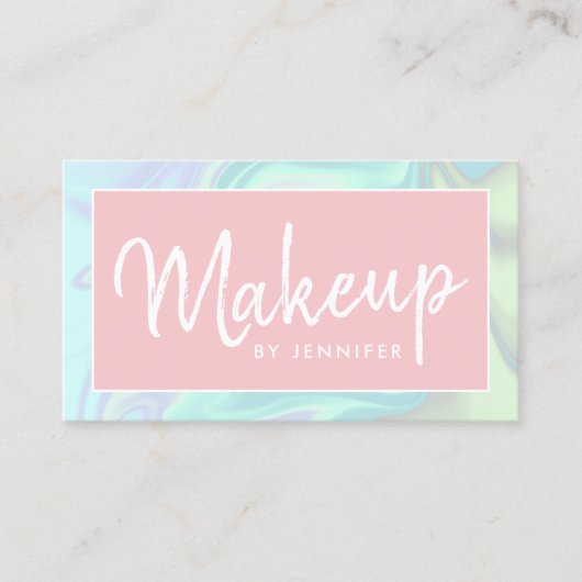 Stilvoll moderner, eleganter Holograf Visitenkarte (Vorderseite)