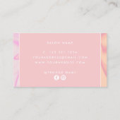 Stilvoll moderner, eleganter Holograf Visitenkarte (Rückseite)