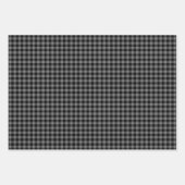 Stilvoll Moderner Gray Black Buffalo Karo Kariert Geschenkpapier Set (Vorderseite 2)