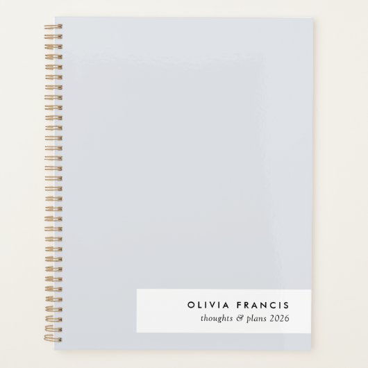 Stilvoll moderner Minimal Blue Gray Colorblock 202 Planer (Vorderseite)