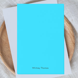 Stilvoll moderner Minimalistisch Neon Blue Post-it Klebezettel